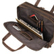 YAAGLE Men's Real Leather Zipper Business Laptop Handbag YG7388R - YAAGLE.com