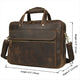 YAAGLE Men's Real Leather Zipper Business Laptop Handbag YG7388R - YAAGLE.com