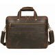 YAAGLE Men's Real Leather Zipper Business Laptop Handbag YG7388R - YAAGLE.com