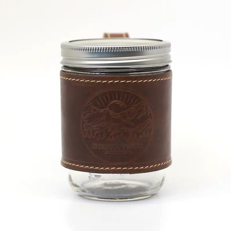Horween Leather Mason Jar Mug