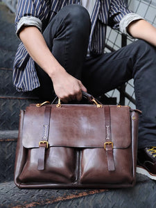 leather messenger bag for men